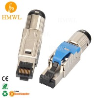 Toolless Waterproof Network Ftp Stp Shielded 8p8c Rj45 Cat8 Connector Modular Plug